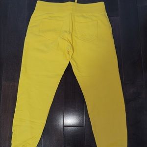 true religion yellow sweatpants